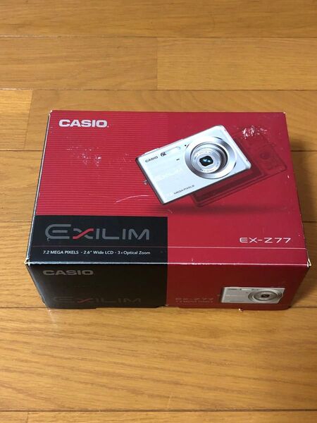 カシオ/CASIO★720万画素★コンパクトデジタルカメラ/デジカメ★EX-Z77★レッド★新品未使用★長期保管品