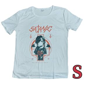 病みかわ 半袖Tシャツ 闇カワイイ 地雷系 量産型 原宿系 ゴスロリ 白 ホワイト 半袖 S イラスト プリント キャラクター 夏