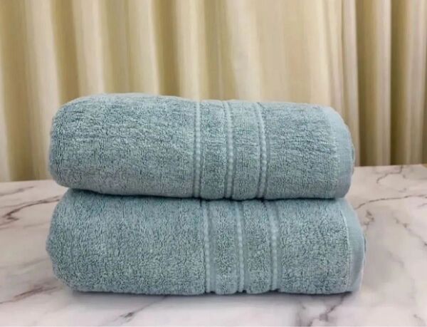 MINERVA(ミナーヴァ)【2枚】【厚手】バスタオル 60x120cm ホテル仕様 欧米仕様 100%綿(ターコイズ)