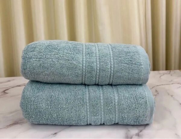 MINERVA(ミナーヴァ)【2枚】【厚手】バスタオル 60x120cm ホテル仕様 欧米仕様 100%綿(ターコイズ)