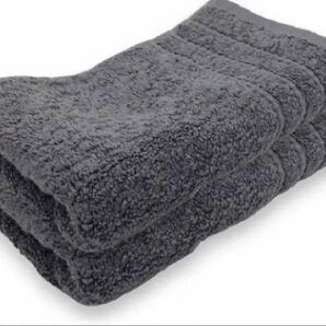 MINERVA(ミナーヴァ)【2枚】バスタオル 60x120cm【やや厚手】欧米ホテル仕様 吸水速乾 100%綿(グレー)