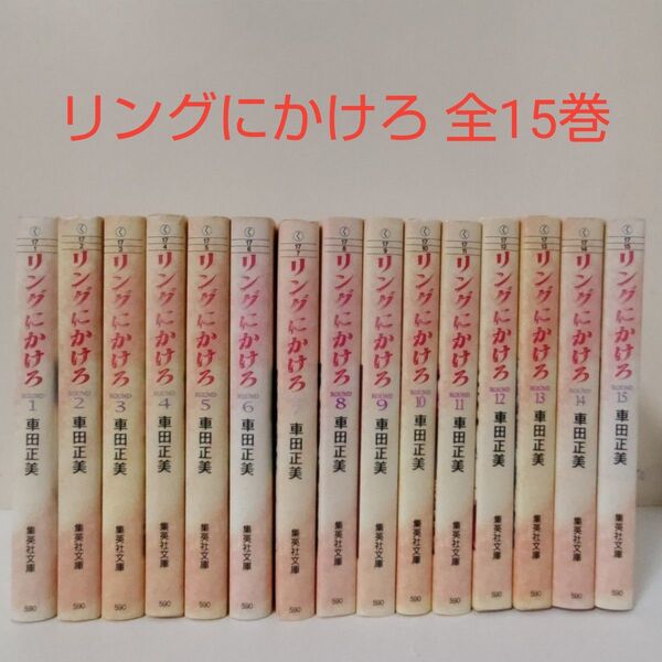 【漫画】リングにかけろ 文庫版 全15巻セット 車田正美 集英社文庫