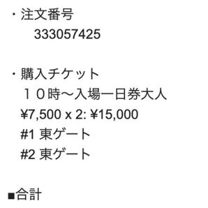 7月21日(日)大阪万博 大人2名 1日券 ※注意事項あり