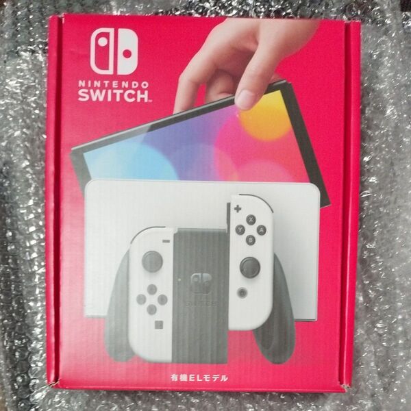 《新品未使用》任天堂スイッチ 有機EL ホワイト 本体 Nintendo Switch 【おまけ保護フィルム付】