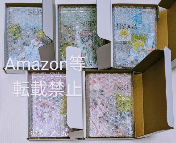 完全受注生産 聖闘士星矢 名シーンアクリルブロック全5種コンプリート 星矢 氷河 瞬 週刊少年チャンピオン応募者全員サービス 全サ