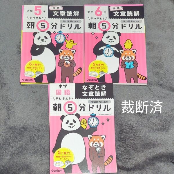 【裁断済】早ね早おき朝5分ドリル小学国語なぞとき文章読解 文章読解小学5年 小学6年