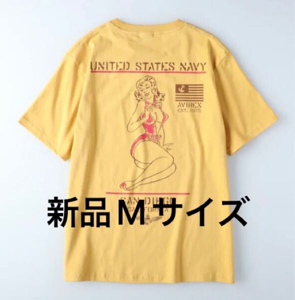 AVIREX Tシャツ Mサイズ 正規品 新品タグ付き ピンナップガール ラスト1枚