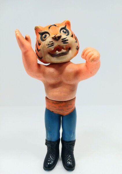 希少 当時物 中嶋製作所 タイガーマスク ソフビ