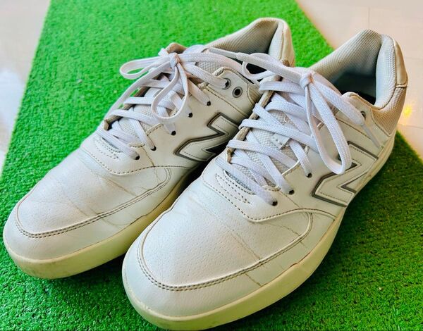 new balance golf ニューバランスゴルフ スパイクレスシューズ 574 ホワイト 26.5㎝
