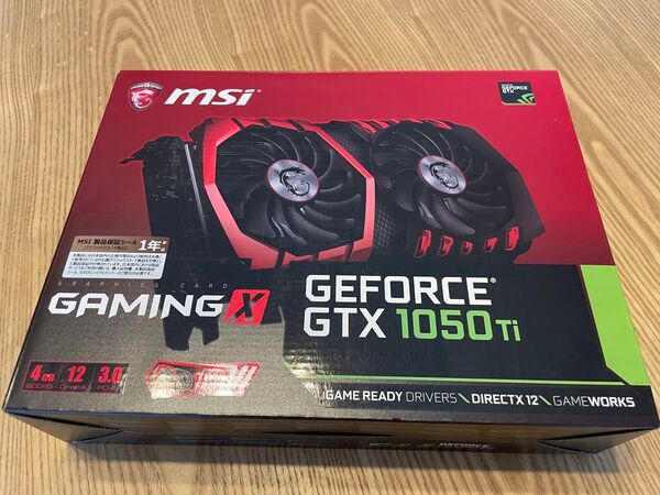 美品 箱付 MSI GeForce GTX 1050 Ti GAMING X 4G 動作確認済み
