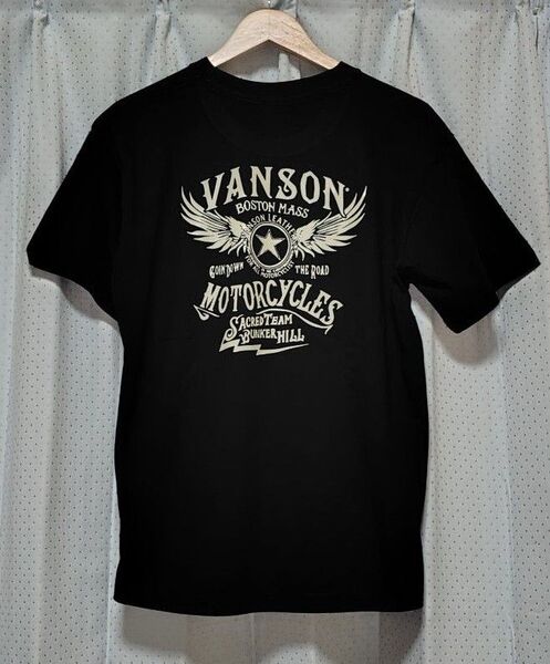 【新品】バックプリント半袖Tシャツ/カットソー サイズL ブラック メンズ向き ※お値引き歓迎 No.3