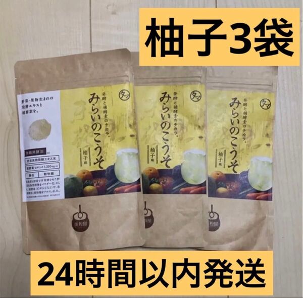 【新品未開封】 みらいのこうそ 柚子 100g×3袋 タマチャンショップ