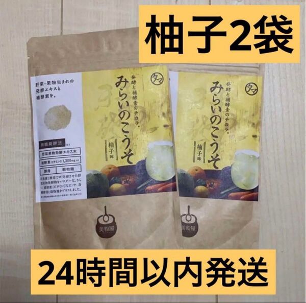 【新品未開封】 みらいのこうそ 柚子味 100g 2袋 タマチャンショップ