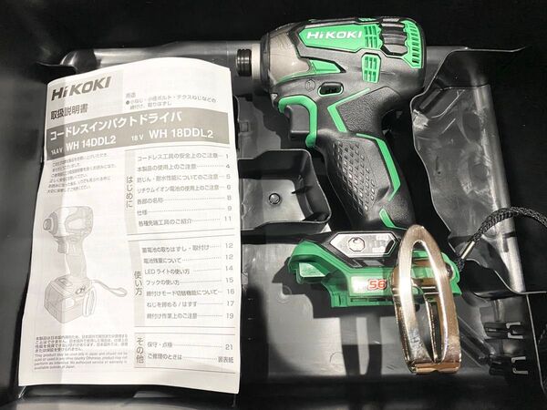 新品◆ハイコーキ 18V インパクト ドライバ WH18DDL2 HiKOKi ドライバー レンチ コードレス 本体とケースのみ
