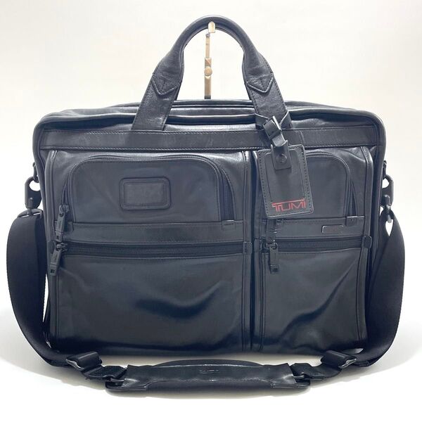 TUMI トゥミ ビジネスバッグ ブリーフケース 96114DH 2way レザー 黒 鞄 メンズ