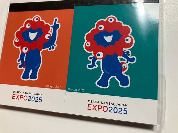 ミャクミャク EXPO2025関西・大阪万博公式ライセンス商品 メモ帳 2個セット 各60枚綴り 日本製 サンスター