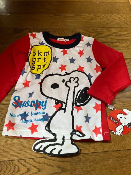 スヌーピー トレーナー トップス 薄め サイズ100㎝ 長袖Tシャツ