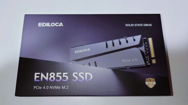 【新品】2TB Ediloca EN855 NVMe M.2 SSD 7400MB/s PS5対応 DRAM搭載 ヒートシンク付き