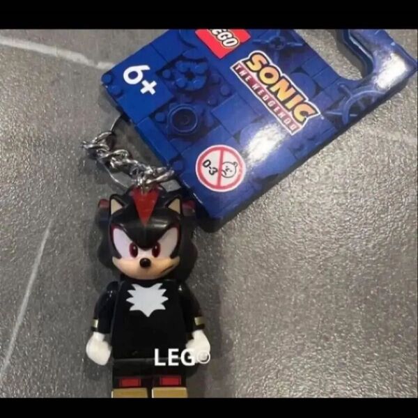 ソニック キーホルダー レゴ キーリング シャドウ・ザ・ヘッジホッグ LEGO ソニック ミニフィグ