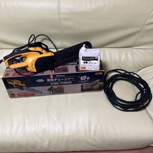 オレゴン 100v 電気 チェンソー CSE-110KD チェーンソー おまけの延長コード、オイル付き! DIY 木材 切断