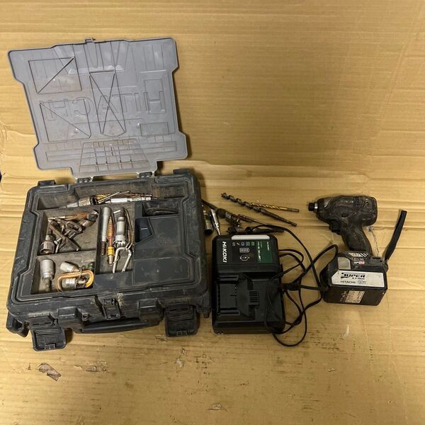 日立工機 18v コードレスインパクトドライバ WH18DBAL2 ハイコーキ 電動工具 充電式 バッテリー式 おまけのビット付き