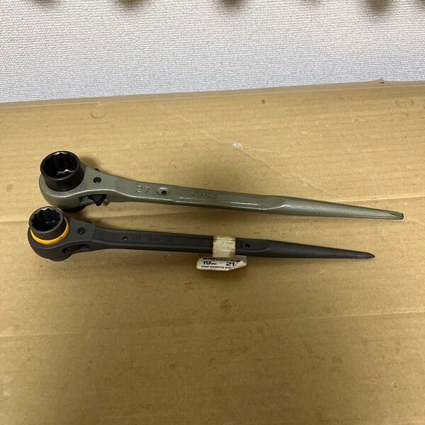 未使用 倉庫長期保管品 ラチェットレンチ 19mm 21mm 24mm 27mm MCC TOP 両口 まとめ売り