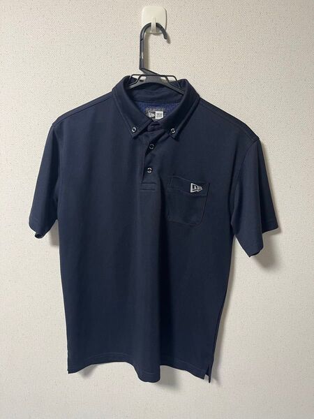 NEW ERA GOLF ニューエラゴルフ ボタンダウンポロシャツ ネイビー M