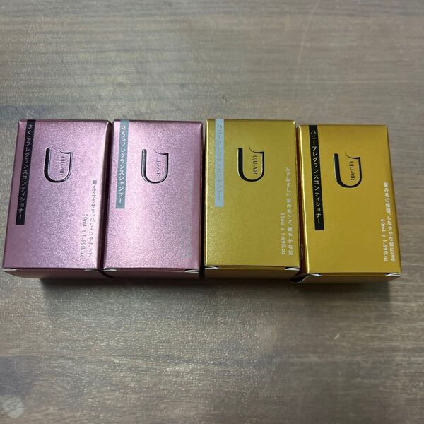 UJU-AIR ミニボトルフレグランスシャンプー&コンディショナー 4本セット 未使用