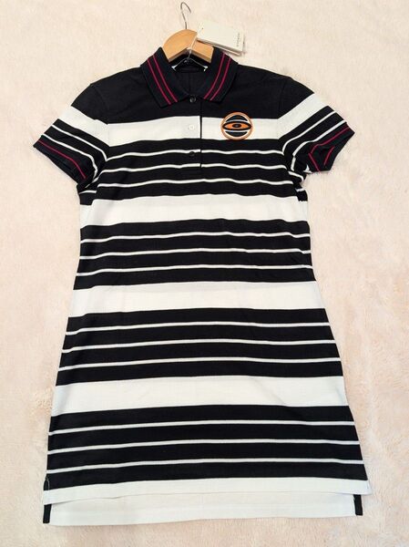 ☆新品☆GIVENCHY 半袖 ワンピース サイズ38(Mサイズ相当)ボーダー ゴルフウェア ポロシャツ
