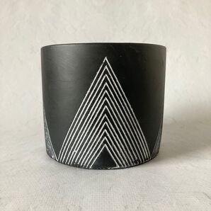【商品番号MU-22】植木鉢 A 陶器鉢 ブラック 新品 未使用 匿名配送
