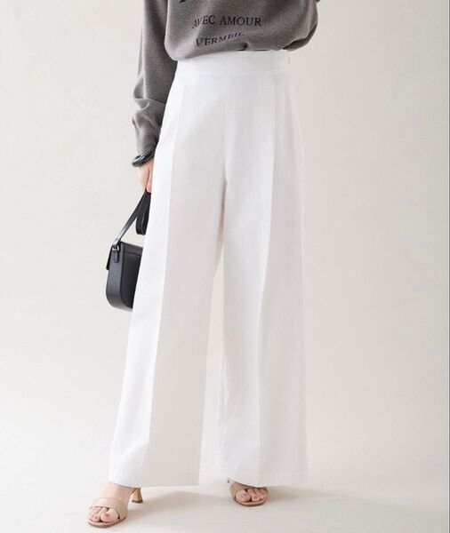 VERMEIL par iena ハイウエストチノパン 36 新品