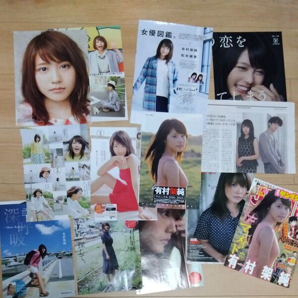 有村架純 雑誌グラビア写真切り抜き ヤンジャン表紙