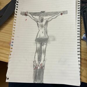 キリストの気持ちを考えて描いた絵です。 保存良い 絵