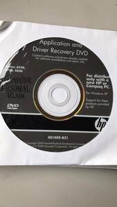 HP Application and Driver Recovery DVD