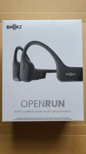 Shokz ショックス ワイヤレス骨伝導イヤホン OpenRun S803 コズミックブラック オープンラン【新品未使用 未開封】