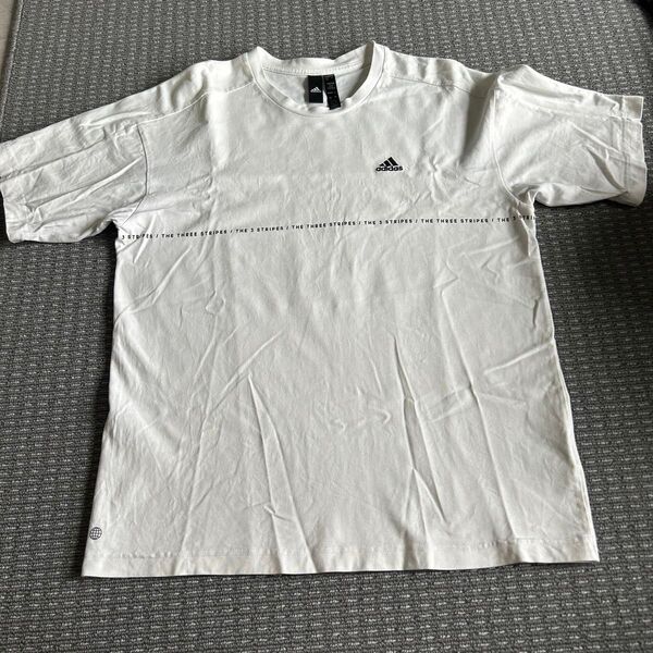新品 adidas アディダス オーバーサイズ ショルダープリント Tシャツ