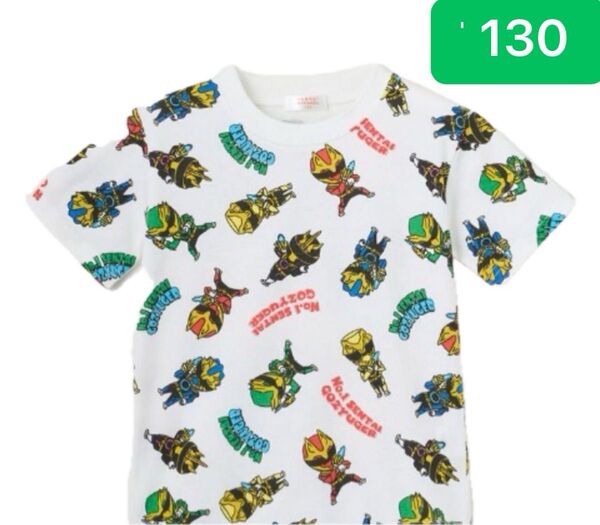 ナンバーワン戦隊ゴジュウジャー 半袖Tシャツ 総柄 しまむら なりきり変身