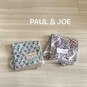 新品未使用★ポール&ジョー(PAUL&JOE ACCESSOIRES)フラワーデザイン ガーゼ素材 ハンカチーフ 小花柄