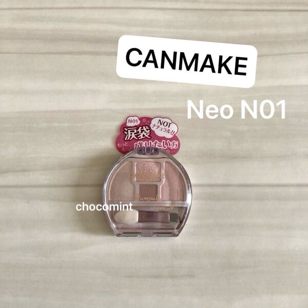 新品★CANMAKE キャンメイク★プランぷくコーデアイズNeo N01 しらたまプランぷく アイメイク涙袋 影用ライナー