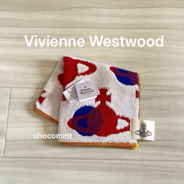 新品未使用★ヴィヴィアンウエストウッドVivienne Westwood ORB DOTS オーブドット柄 タオルハンカチ