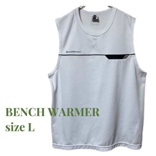 BENCH WARMER バスケットボール ノースリーブシャツ ホワイト メンズ L