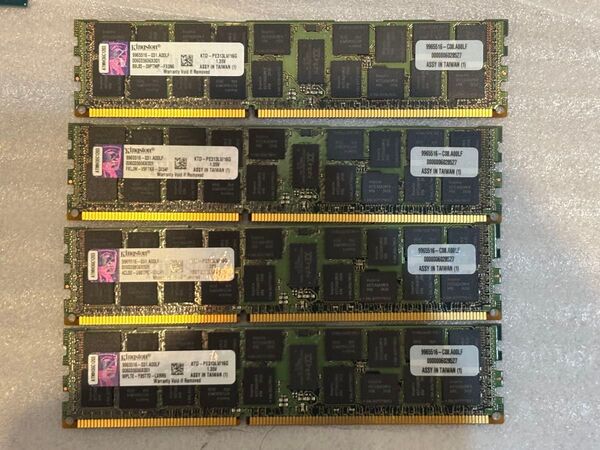 Kingston DDR3L PC3L 10600R 1333MHz 64GB (16G x4)動作確認済み