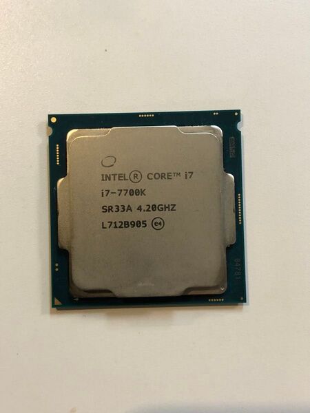 動作確認済み Intel Core i7 7700K 4.20Ghz SR33A
