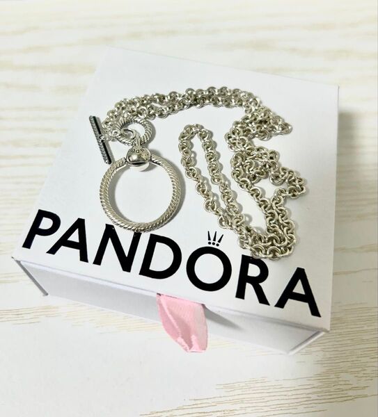 PANDORA Moments O Pendant T-bar ネックレス