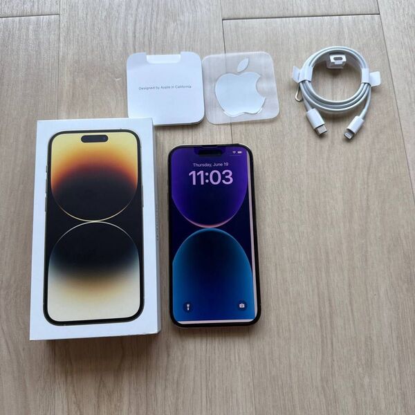 iPhone14 Pro ゴールド SIMフリー iPhone14 Pro バッテリー87%【美品】