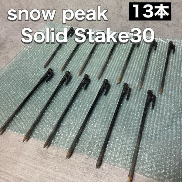 スノーピーク snow peak ベグ Solid Stake30 ソリッドステーク30 13本