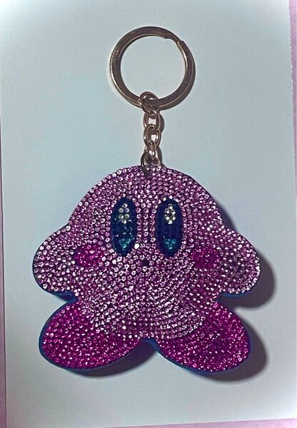 星のカービィ☆キラキラキーホルダー ストラップ ラインストーン
