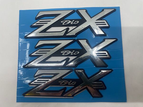 ライブDIO AF34 AF35 ZX エンブレム 3枚/1SET 銀 訳あり品