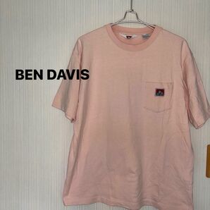 BEN DAVIS ベンデイビス Tシャツ X L レディース 半袖Tシャツ アメカジ 古着 ポケットTシャツ ピンク