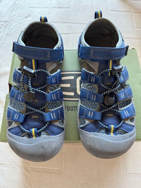 KEEN ウォーターシューズ キッズ 水陸両用サンダル 子供 ブルーデプス サイズ24.5